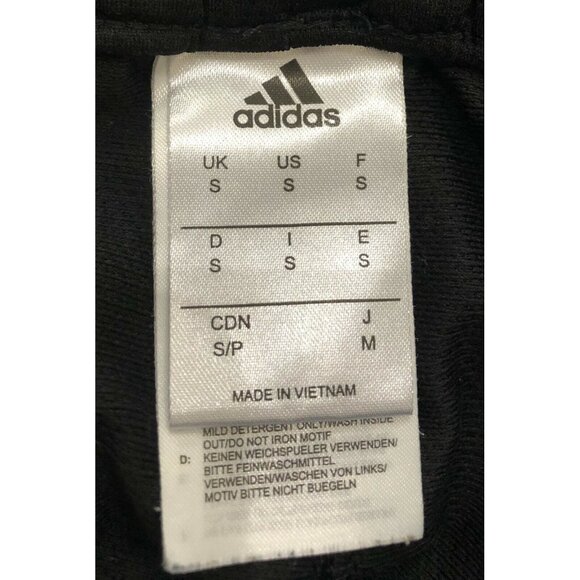 Adidas Youth Boys Small Black with 3 White Stripes Athletic Running Shorts - Picture 5 of 5